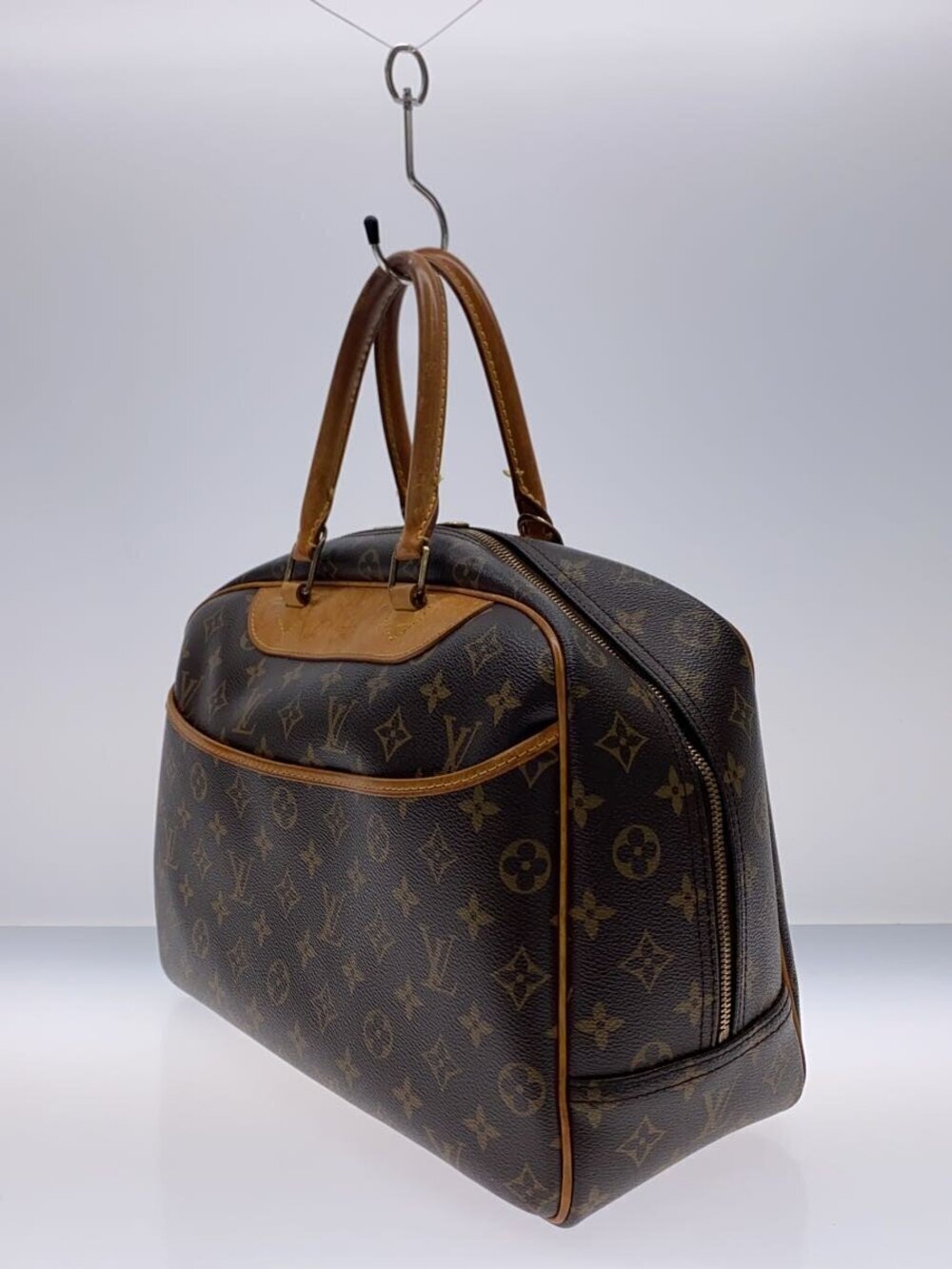 Louis Vuitton Deauville Monogram Bowling Brown Canvas Vanity Brown